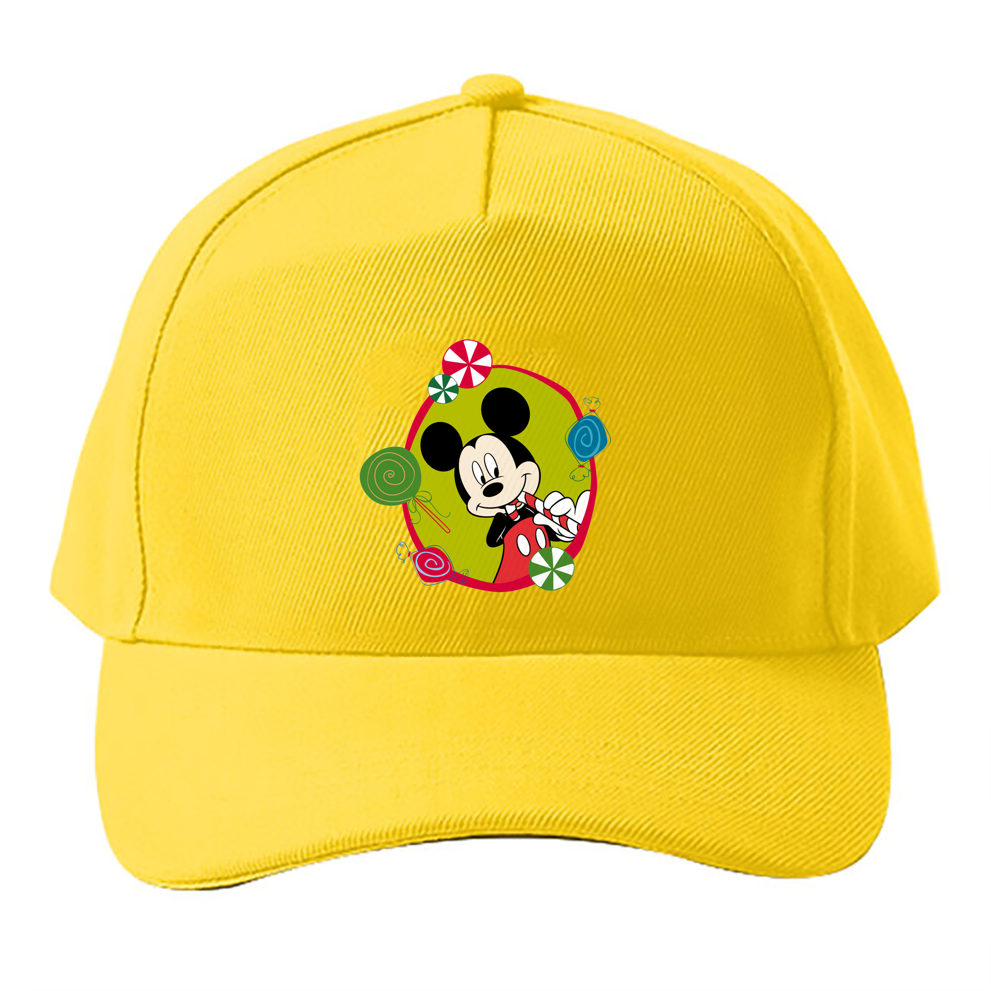 （画像用） ミッキーマウス Mickey Mouse ベースボールキャップ 綿100％ 男女兼用 帽子 スポーツ